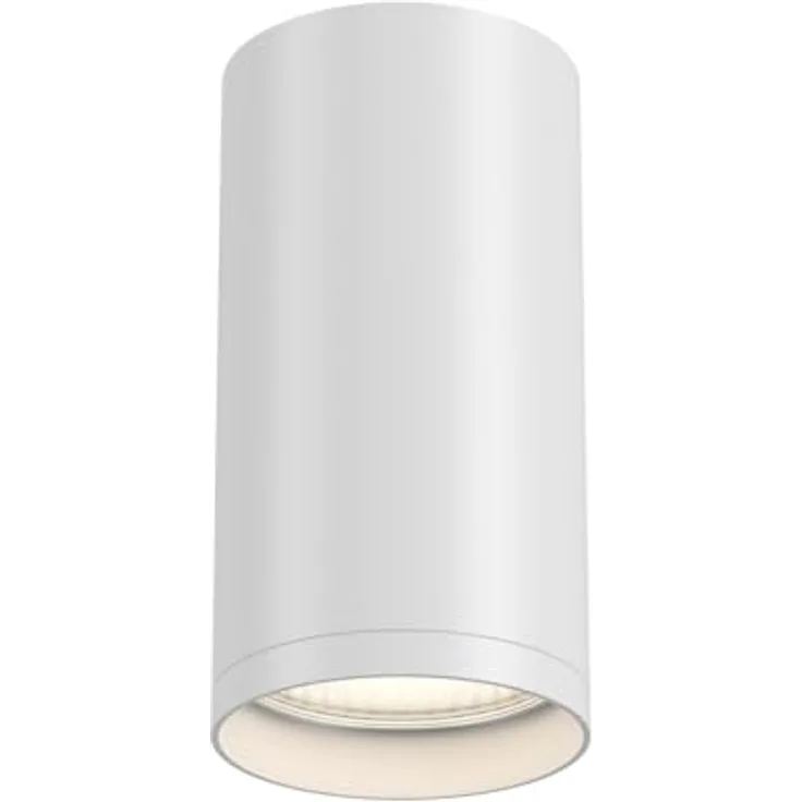 MAYTONI FOCUS S Deckenleuchte, GU10 Deckenlampe aus Aluminium, Ø5 cm, ideale LED Leuchte für Küche, Flur, Wohnzimmer oder Esszimmer, Weiß