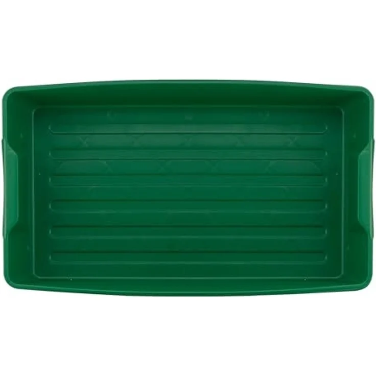 Gärtnerbox Pflanzschale Pikierschale Grün 58x32x11cm Pflanzwanne Blumenkasten Anzuchtwanne eckig Saatschale - robust, wetterfest, frostfest – Bild 6