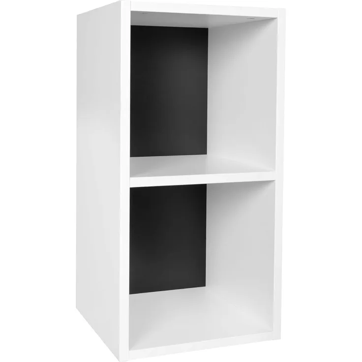 Bücherregal, Standregal, weiß, Holz, 30 x 60 x 30 cm