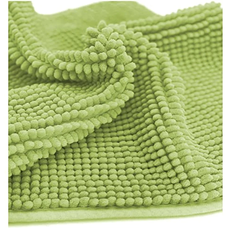 heimtexland Badematte Badvorleger Chenille Badteppich Duschvorleger, rutschhemmend beschichtet, Fußbodenheizung geeignet, fußbodenheizungsgeeignet, saugstark, schnell trocknend, strapazierfähig, rutschfest, Polyester, rechteckig, 45x50 cm, Hochflor, su... – Bild 6