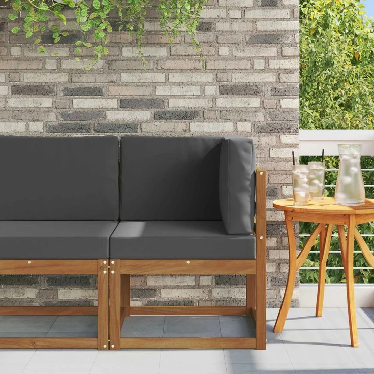vidaXL Outdoor Ecksofa Massivholz Akazie 900466 – Bild 1