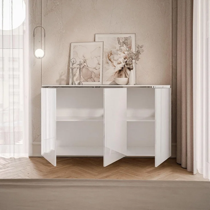 Lookway Kommode AURORA SILVER 3D mit Griffloses Öffnungssystem – Bild 4