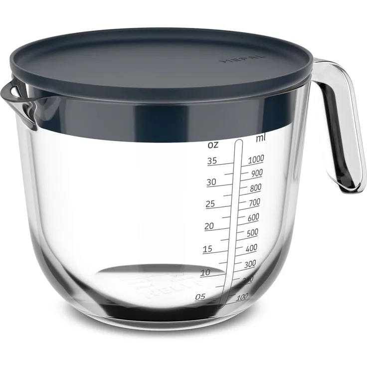Mepal Glasmessbecher Chef It 1000 ml mit Deckel Navy