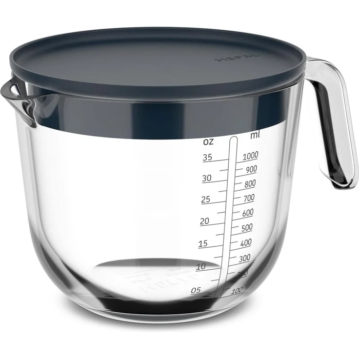 Mepal Glasmessbecher Chef It 1000 ml mit Deckel Navy