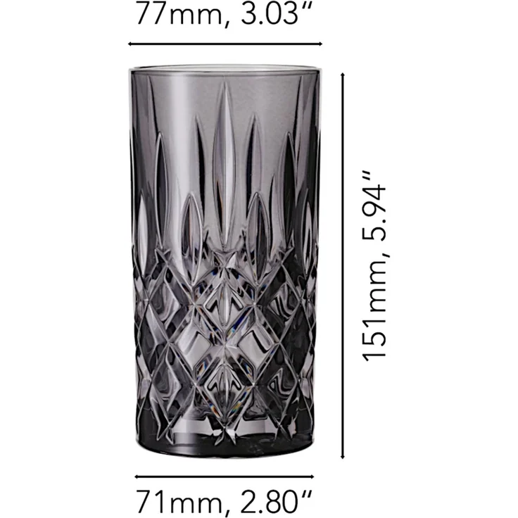 Nachtmann Noblesse Longdrinkgläser smoke 2er Set – Bild 2