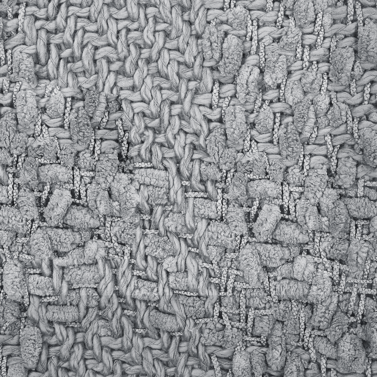 Beliani 'VELLA' Kuscheldecke, Baumwolle grau, 220x240 cm – Bild 7