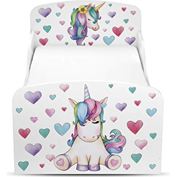 Leomark Kinderbett 70x140 cm, Einhorn, mit Matratze, Schublade und Lattenrost – Bild 8