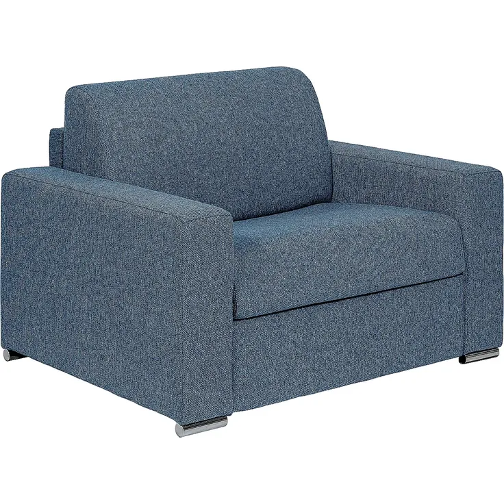 Vente-unique - CALITO - Schlafsessel - Metall - Stahl - Blau - 124 x 95 x 85 cm