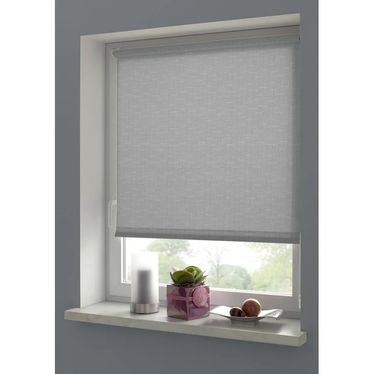 Gardinia Easyfix Rollo Uni, Hellgrau, 150x120 cm – Bild 2