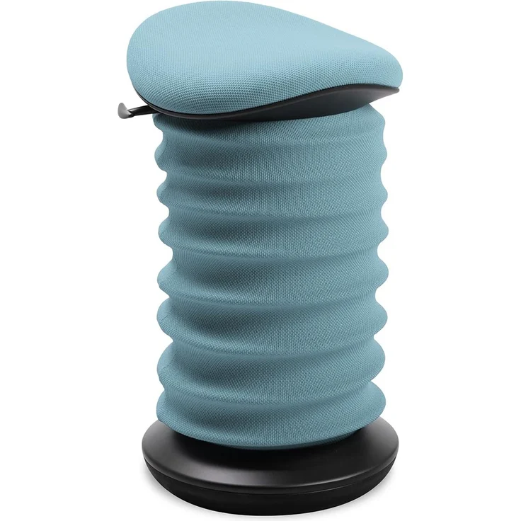 TOPSTAR Sitness 4D AGR-Zertifiziert Dynamischer Sitzhocker schwarz blau - ergonomischer Bürohocker - höhenverstellbar - stärkt den Rücken - entlastet die Bandscheiben