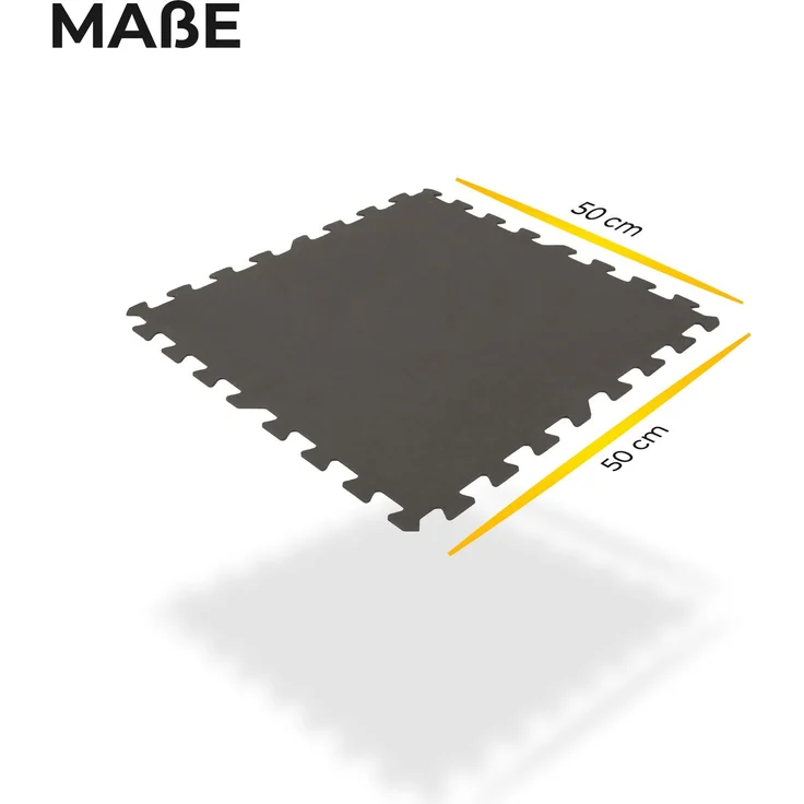 Pool-Bodenschutzmatte, Unterlegmatte zum Schutz ihres Pools, 8 Stück ( 50x50x0,4 cm ) - 2m² - Robustes Stecksystem beliebig erweiterbar Anthrazit 50x50cm (8 Stück - 2m²) – Bild 6