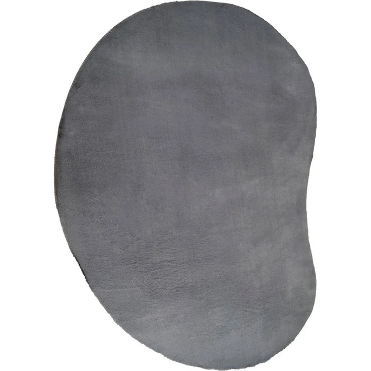 Bruno Banani Hochflor-Teppich Rabbit 2 Bean, Kunstfell Teppich, Modern, besondere Form, U-förmig, Höhe: 25 mm, Kaninchenfell-Haptik, Microfaser, Wohnzimmer, Schlafzimmer, Esszimmer – Bild 2