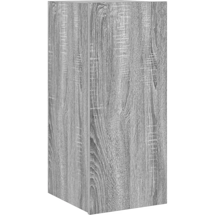 TV-Wandschrank, Fernsehschrank mit LED-Leuchten Grau Sonoma 30,5x35x70 cm – Bild 3