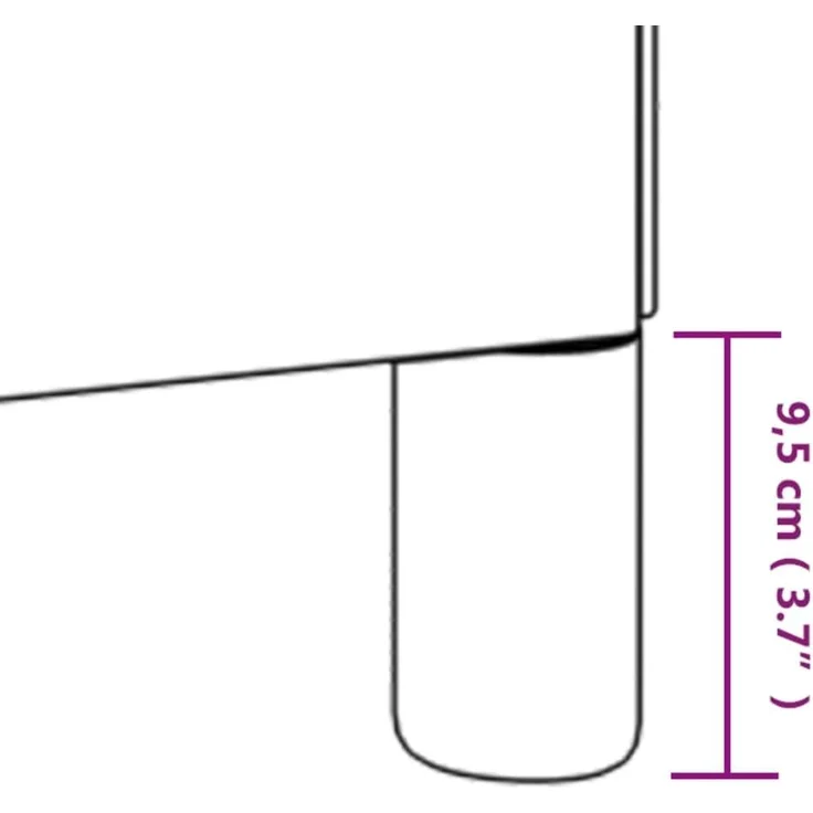 vidaXL Boxspringbett, Samt dunkelgrün, 180x200 cm – Bild 9