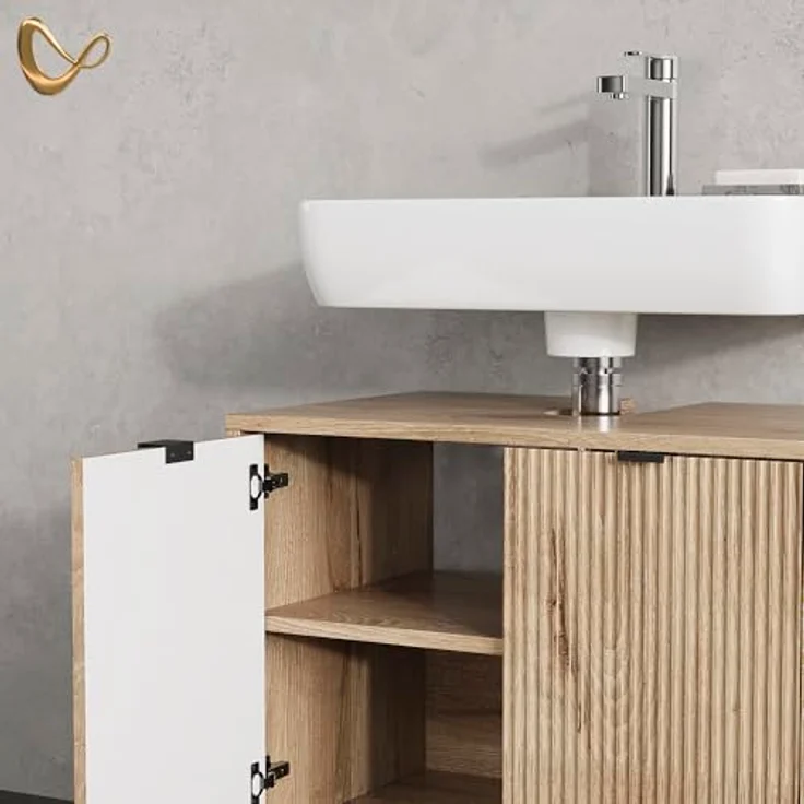 Livinity® Badmöbel-Set ATERNO, Viking Oak, 2 Teile – Bild 7