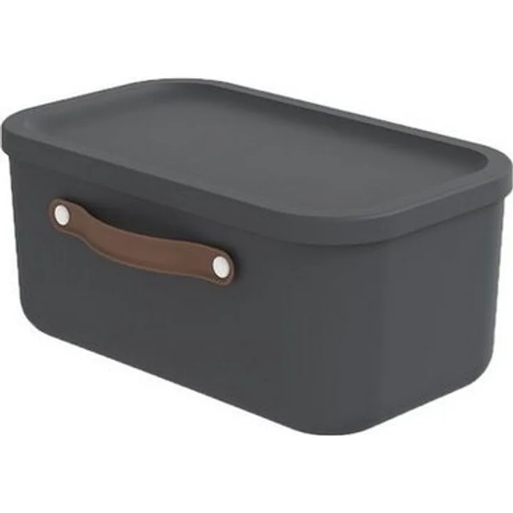 ROTHO Stapelbox Aufbewahrungskiste mit Deckel 12 l MALOJA