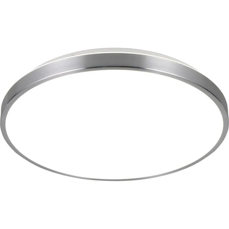 Reality LED-Deckenleuchte Anvi Ø38,5 cm Aluminium gebürstet neutralweiß