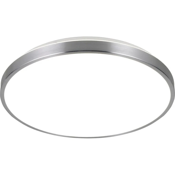 Reality LED-Deckenleuchte Anvi Ø38,5 cm Aluminium gebürstet neutralweiß