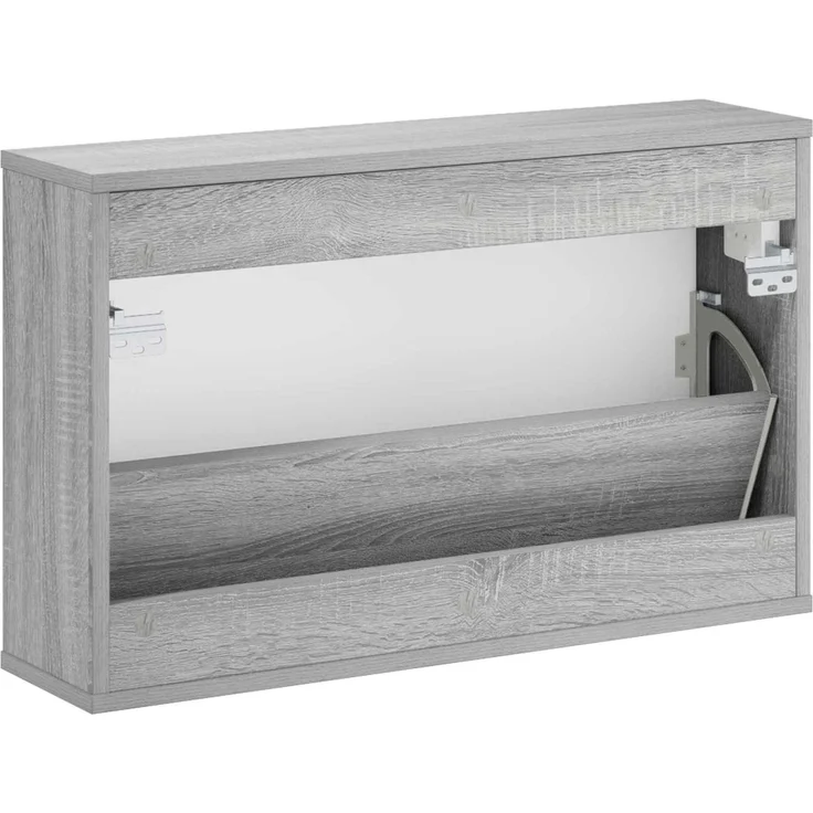 vidaXL Schuhschrank VENRAY 70 x 17 x 43 cm Holzwerkstoff Sonoma-Grau 8020060 – Bild 7