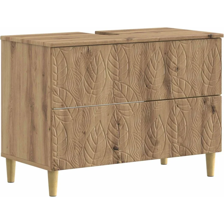 vidaXL 4-teiliges Badezimmer-Schrank-Set DELFT Artisan-Eiche 3417953 – Bild 5