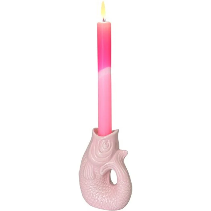 Gift Company Monsieur Carafon Fisch Kerzenhalter XS (H12,7 cm) sea pink
