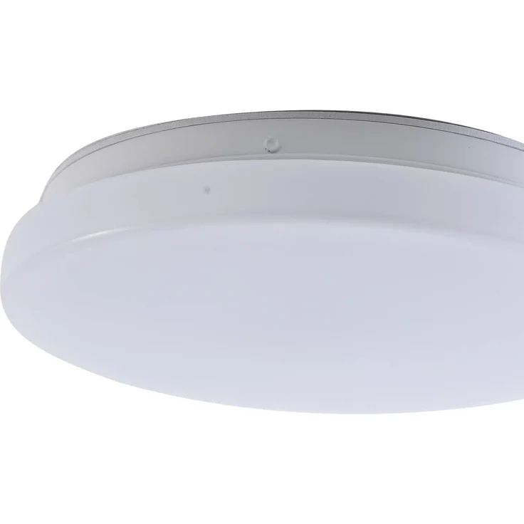 Lindby Außen-Deckenleuchte Kirkola, LED, Kunststoff Weiß warmweiß IP44mit Bewegungsmelder, LED 11 W gesamt, warmweiß – Bild 6