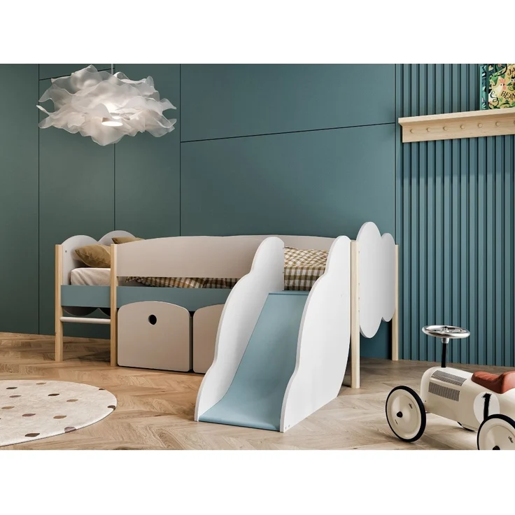 Calicosy Set Rutschbett Wolke und 2 Schubladen - LONGANE - Weiß – Bild 9