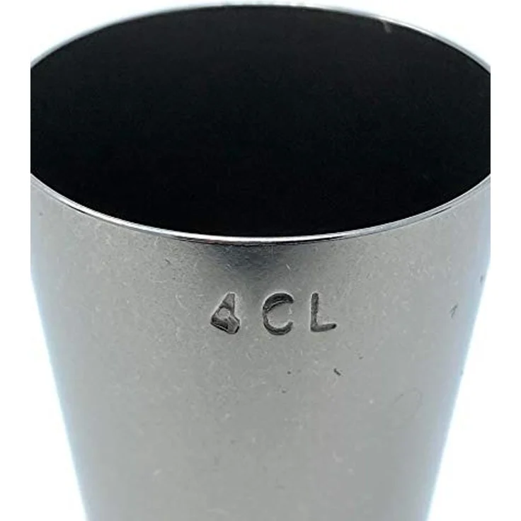 Jigger 2cl 4cl Doppelmessbecher 971 Messbecher Cocktail 20 ml 40 ml Edelstahl Barmaß Dosierer Alkohol Zertifikat Bar – Bild 4