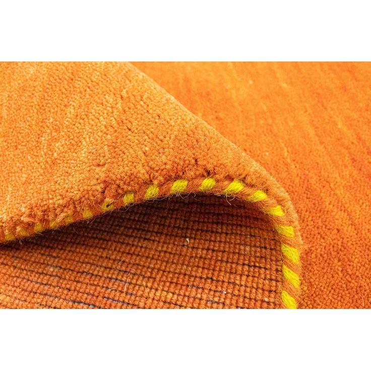 Gabbeh Teppich - Indus »Agra« 75 x 45 cm - orange – Bild 4