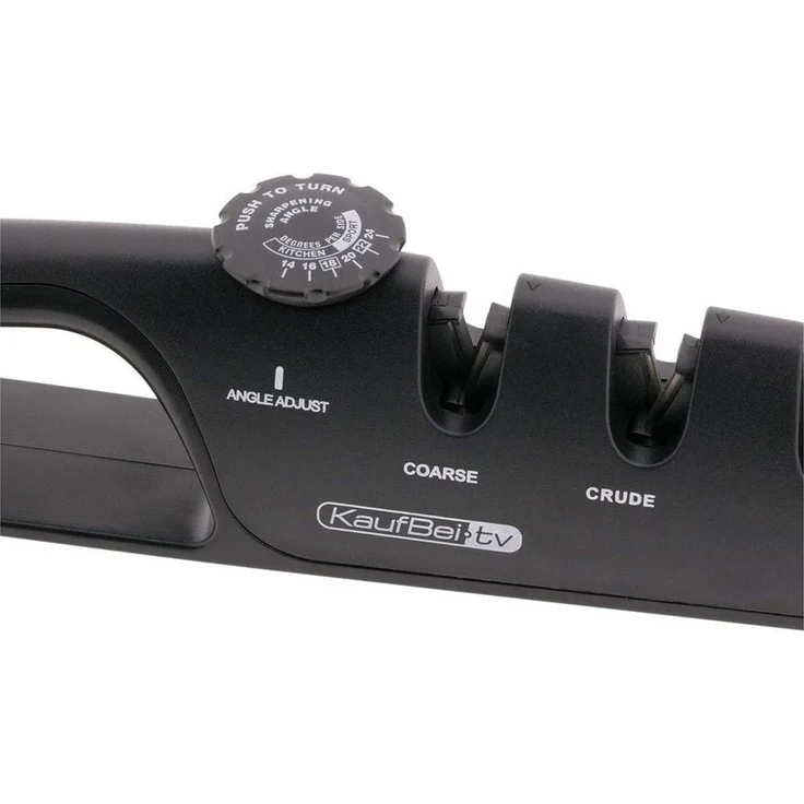 BEM Messerschärfer Sharp Master 3-in-1 Messer- und Scherenschärfer, Wolfram Stahlкlingen 3-Stufen-Schleif-System einstellbare Schärfwinkel – Bild 2