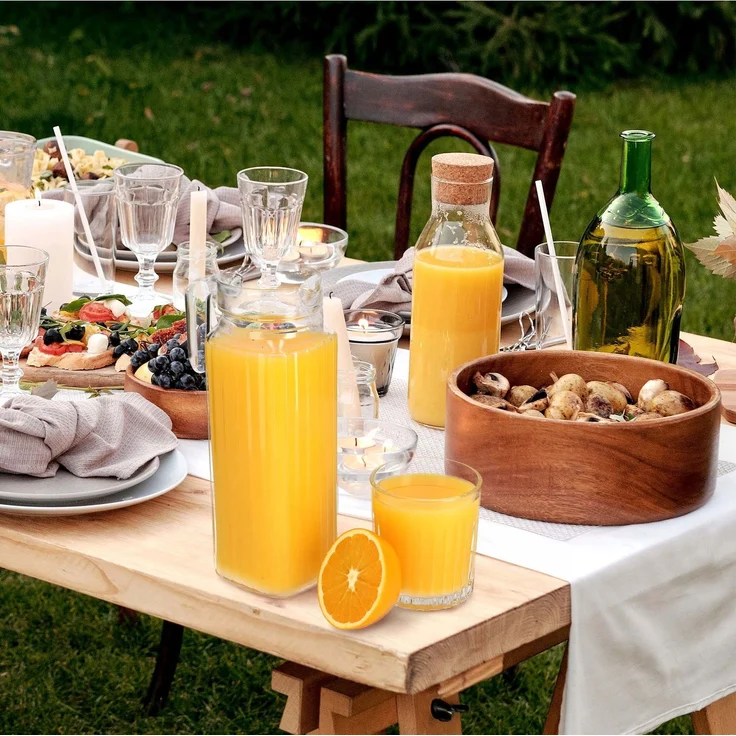 KADAX Krug 1,1 l + 6 Gläser 175 ml für Wassersaft – Bild 2