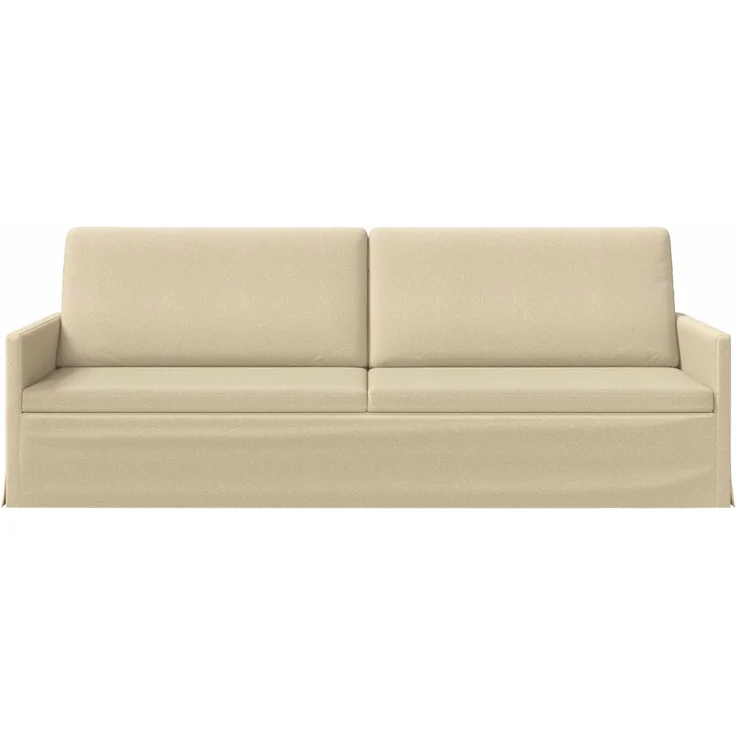 vidaXL 3-Sitzer Sofa Creme 220 x 81 x 82 cm Stoff 42041146 – Bild 2