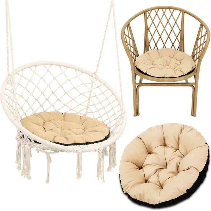 Amazinggirl Dekokissen Hängesessel Kissen Sitzkissen für Hängeschaukel 60 cm - Outdoor – Bild 5