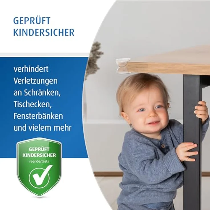REER Eckenschutz 4 Stück inkl. Klebeband 616291 – Bild 3