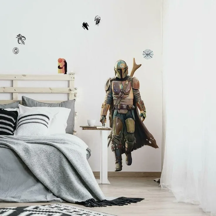 Star Wars Mandalorian Riesen-Wandaufkleber