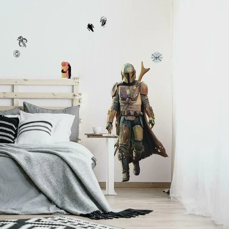 Star Wars Mandalorian Riesen-Wandaufkleber
