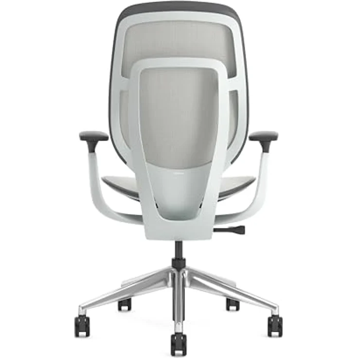 Karman Steelcase Ergonomischer Bürostuhl, höhenverstellbarer Stuhl mit Opaque Möwengrau Bezug – Bild 6