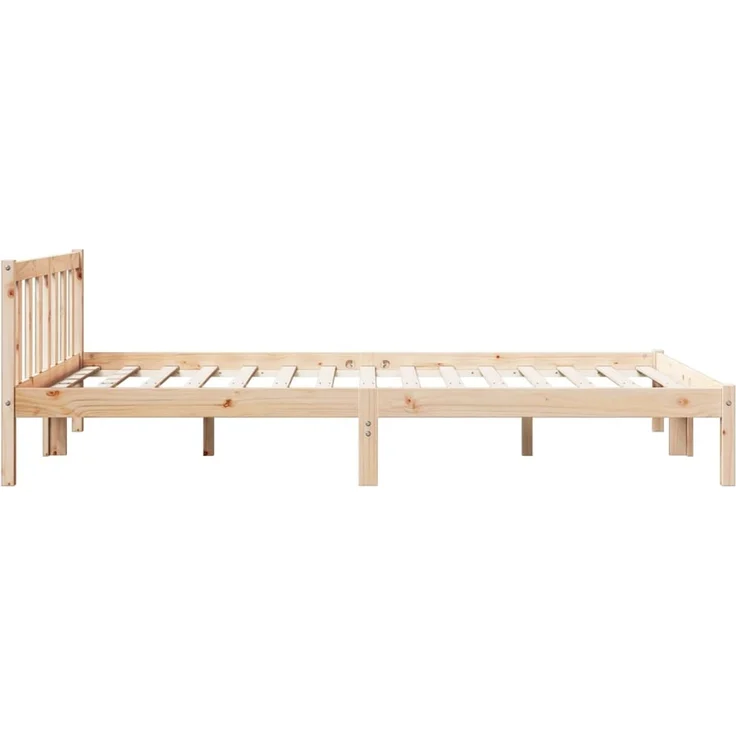 vidaXL Massivholzbett Extra Lang ohne Matratze 140x210 Kiefernholz 852434 – Bild 6