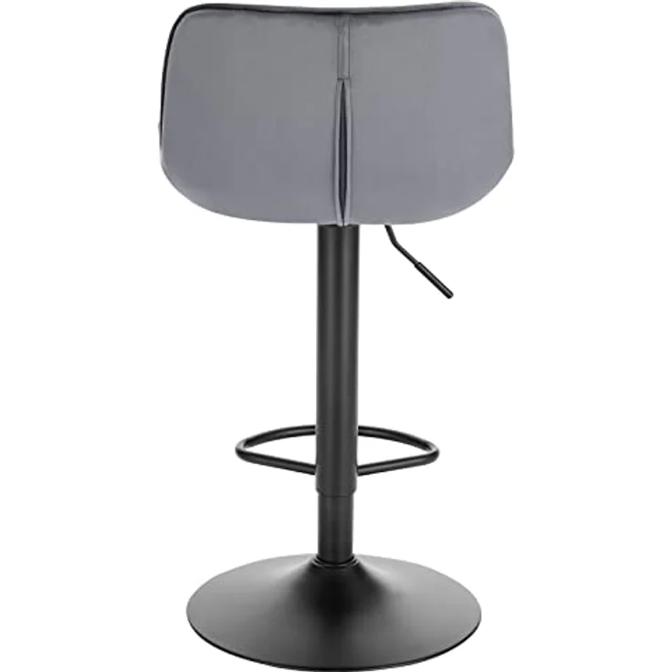 EUGAD Barhocker (2 St), Samtbezug höhenverstellbar 360° drehbar aus Metall – Bild 8