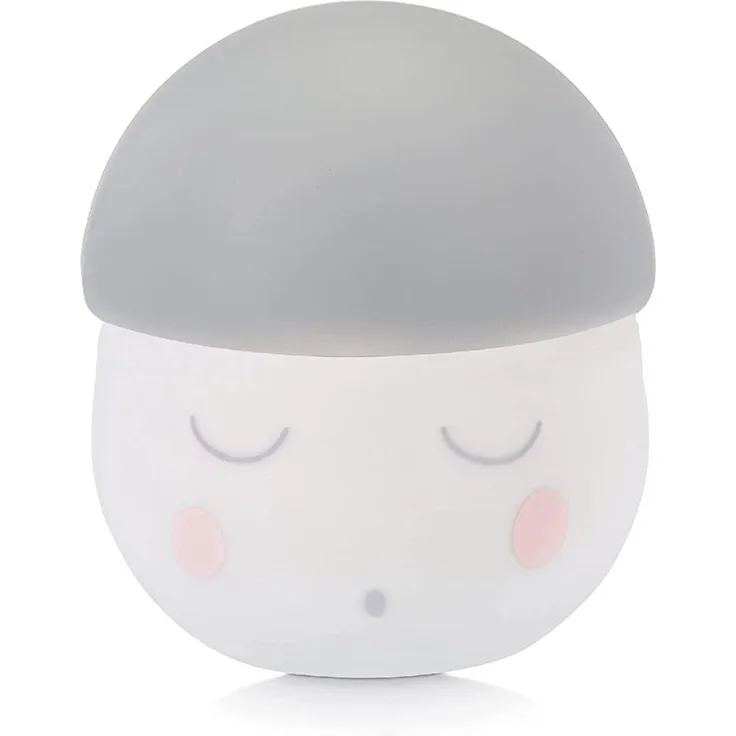 Babymoov Nachtlicht Squeezy grau, sanftes Schlaflicht aus Silikon, Einschlafhilfe für Babys und Kinder, 200 Stunden Batterielaufzeit