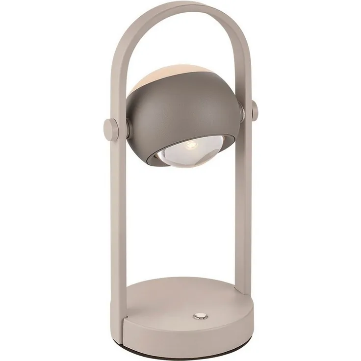 Musterring LED Tischleuchte CANNON, Akku LED Tischlampe Touchdimmer 4W 400 Lumen 2300-4000K CCT, CCT - über Fernbedienung, Dimmfunktion, Memoryfunktion, Nachtlichtfunktion, LED fest integriert, Farbwechsler, warmweiß - kaltweiß, kabellose Akku Tischleu...