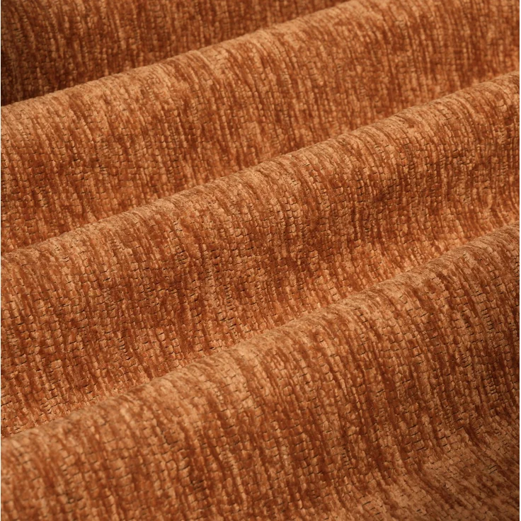 U-förmiges Ecksofa 336×168×85 cm in Orange aus Chenille-Stoff, modular und montagefrei – Bild 4