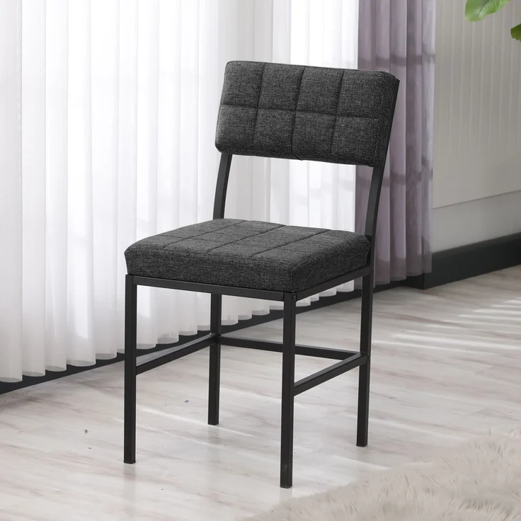 Skye Decor 'Dubai - Anthracite' Stuhl, Anthrazit, 40 x 82 x 40 cm – Bild 3