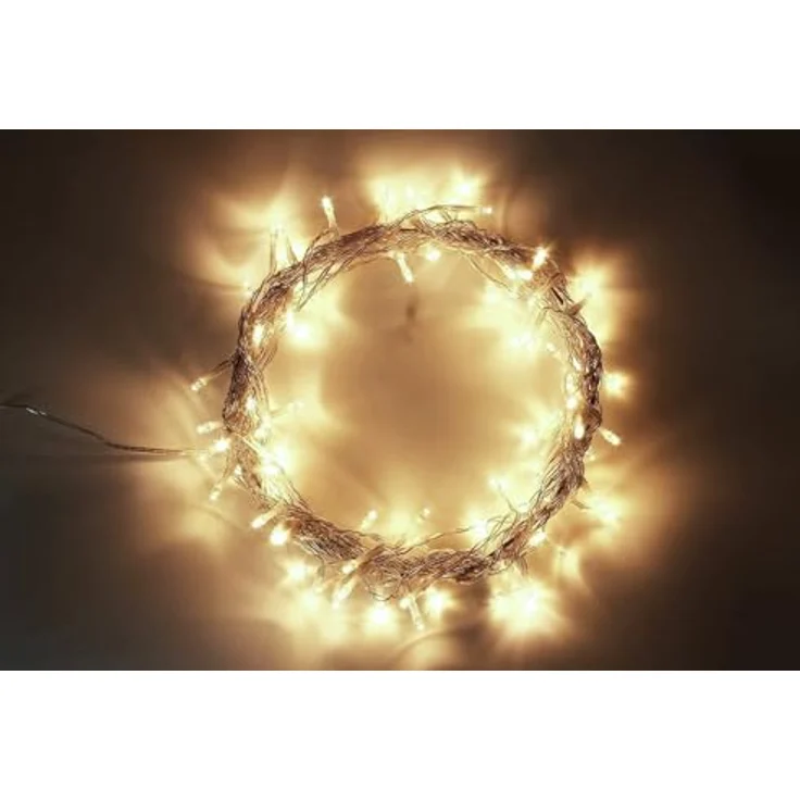 Gresonic 100/200/300/400er Led Lichterkette Strombetrieben mit Stecker Außen und Innen für Hochzeit Weihnachten Party Warmweiß (Warmweiss, 200LED) – Bild 9