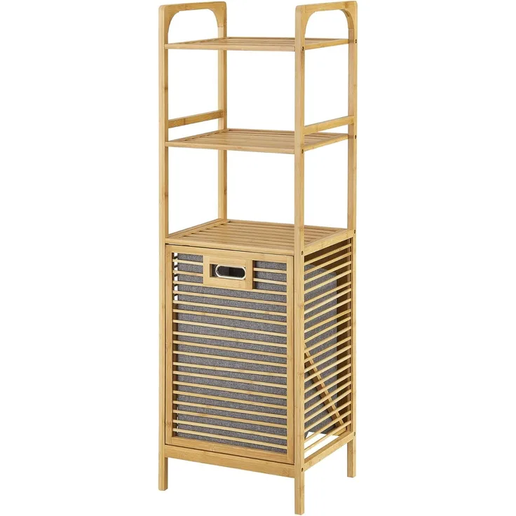 Bambus Wäscheregal Tidaholm 118x39,5x30,5cm [en. casa]