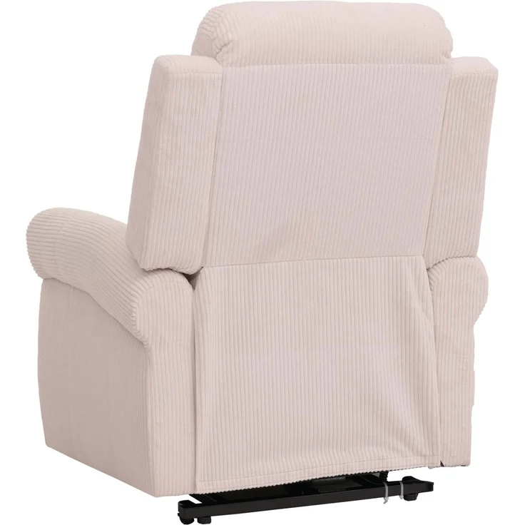 Fernsehsessel HWC-K63, Relaxsessel, Liegefunktion Aufstehhilfe Massage Heizfunktion, Stoff (220g/m²) Cord ~ creme-weiß – Bild 8