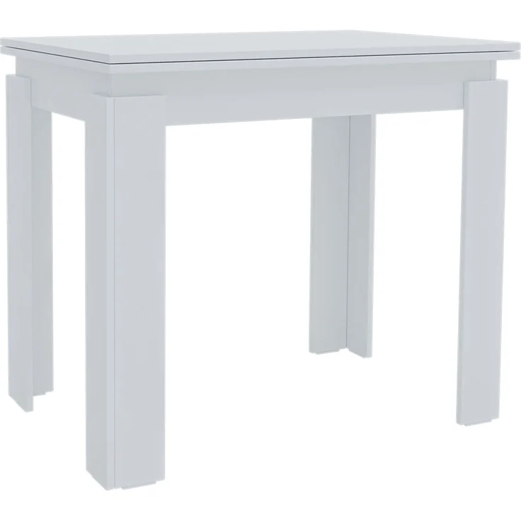 Shefa Esstisch Line Family 90-120 cm Weiß - Moderner Küchentisch aus Holzwerkstoff – Bild 5