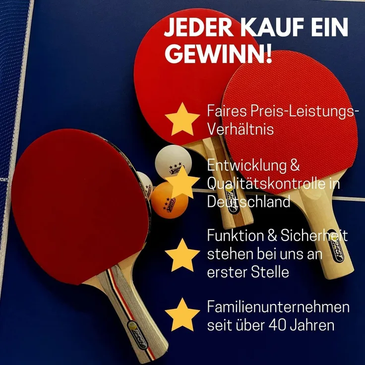 Best Sporting Tischtennisbälle, 6 Stück, Turnierball 3*, orange