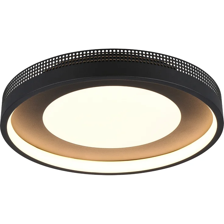Moderne LED Deckenleuchte SOLEA getrennt schaltbar, Schwarz Ø 40cm – Bild 2