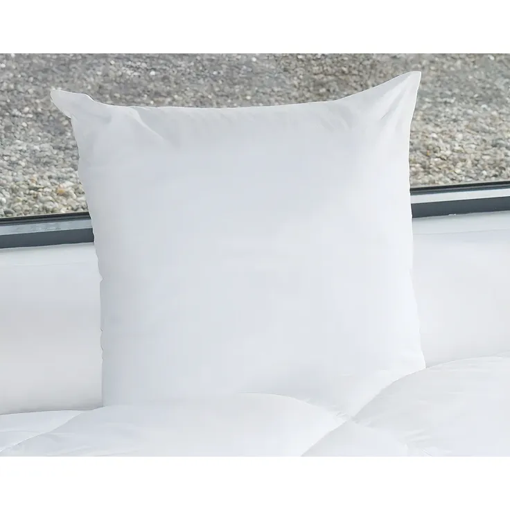 DREAMEA - MARIN Kopfkissen Stoff Weiß - B 60 cm x H 10 cm x L 60 cm